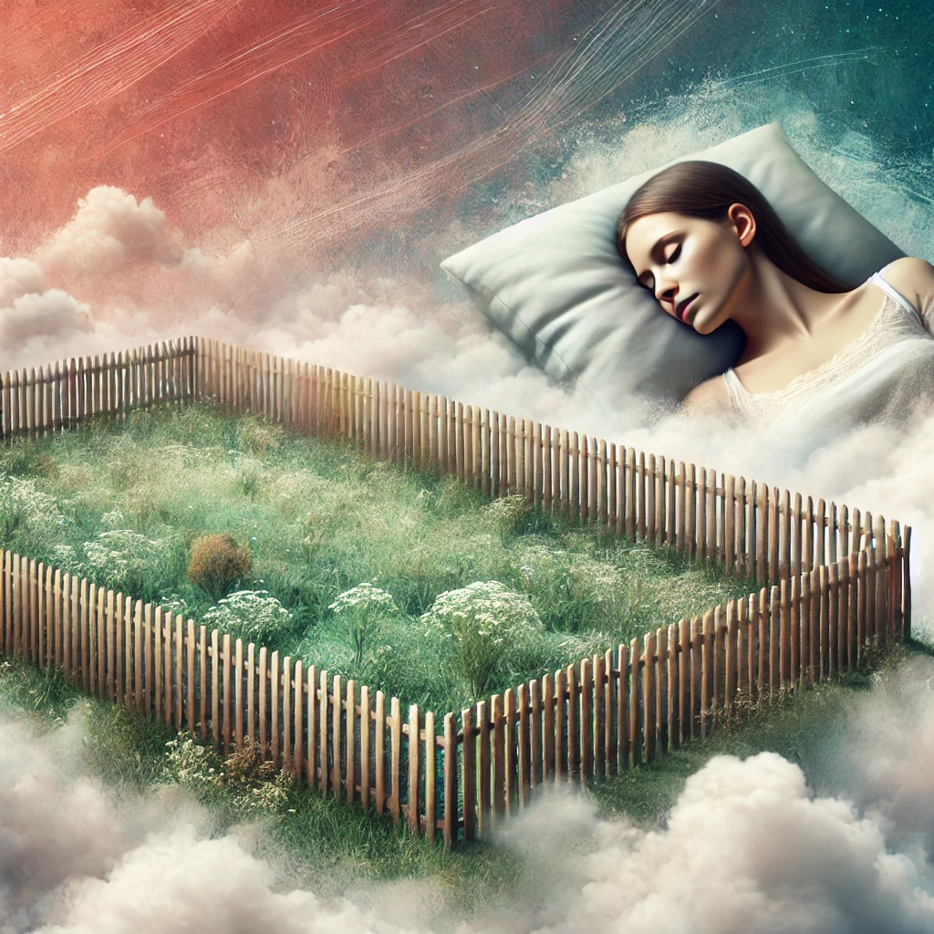 seeing-fenced-land-in-a-dream image